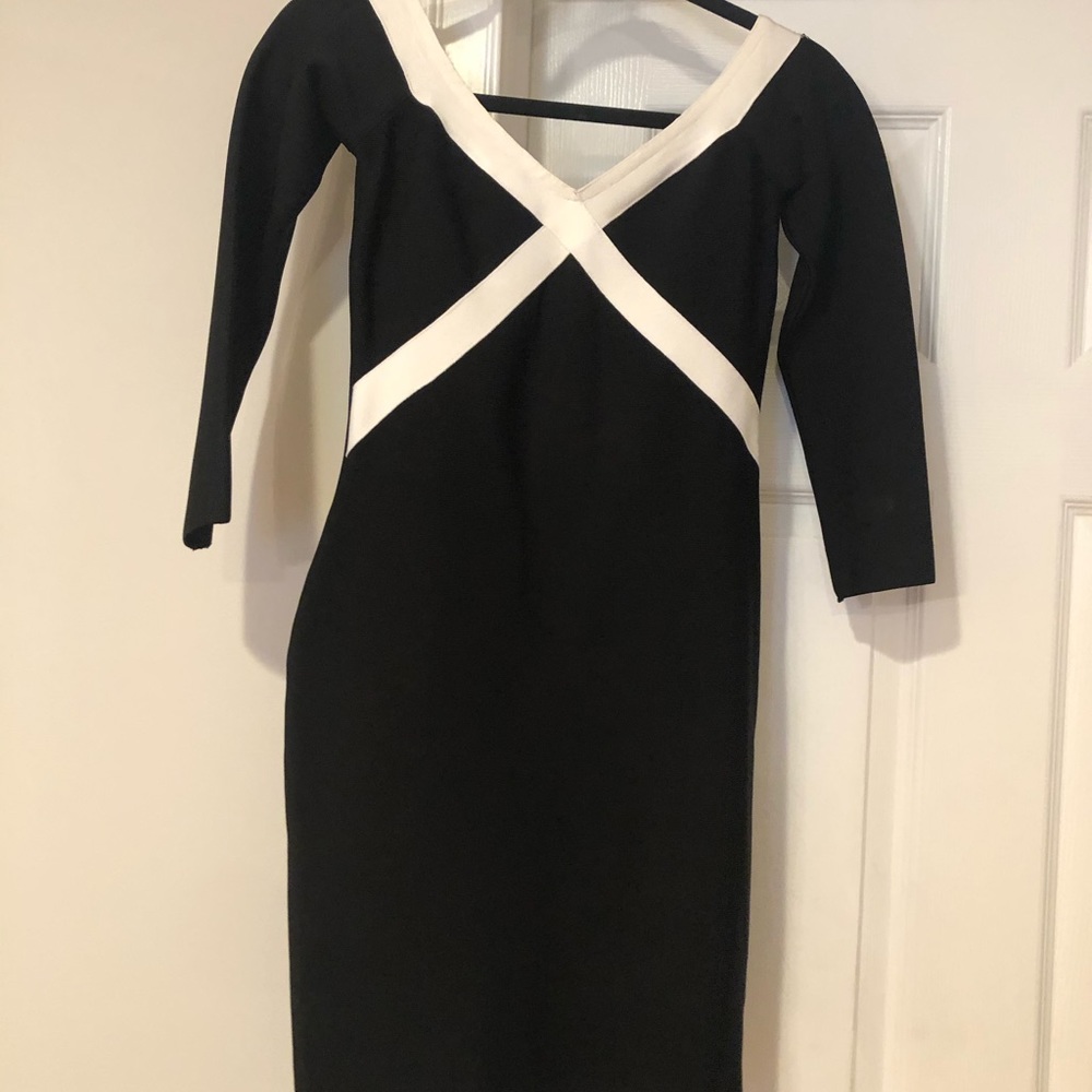 Black and White Bandage Midi Dress! NEVER WORN